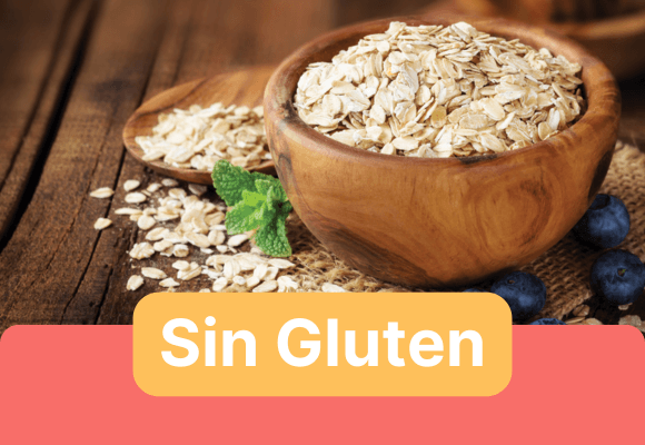 Oats in a wooden bowl