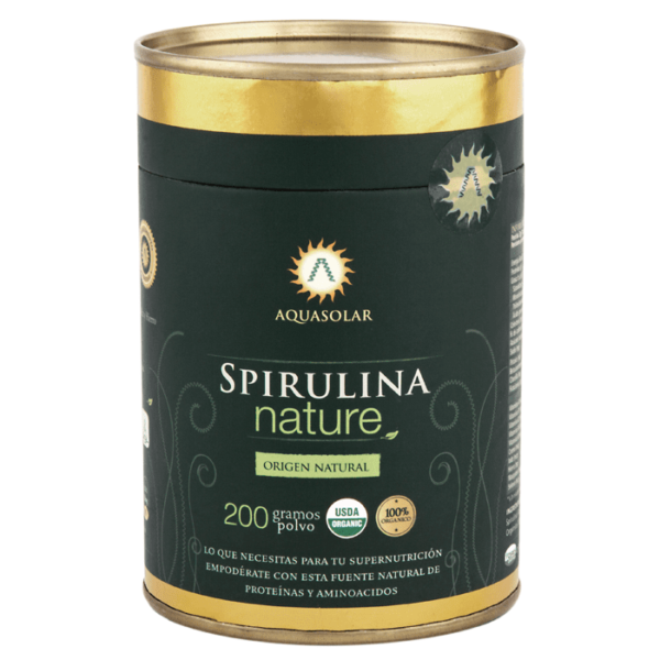 Spirulina Orgánica en Polvo (200g) Aquasolar