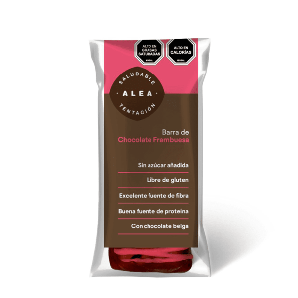 Barra chocolate frambuesa (60g) Alea