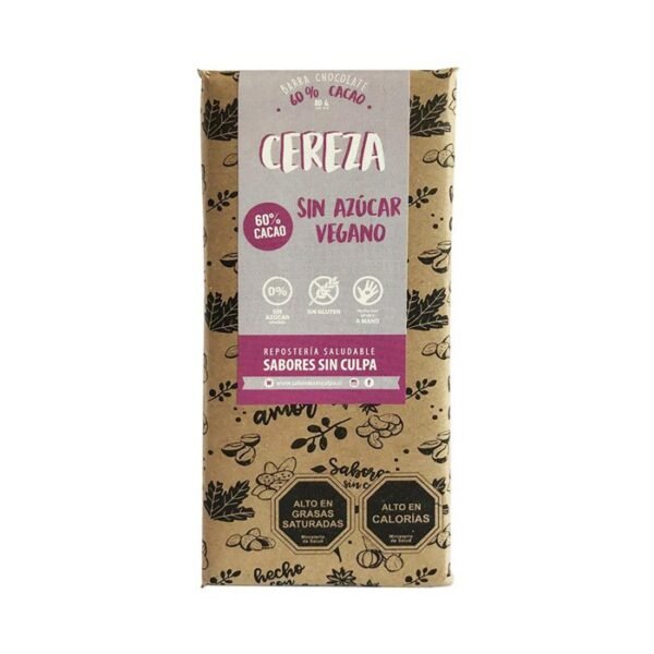 Chocolate cereza (80g) Sabores Sin Culpa