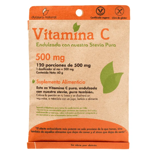 Vitamina C (120 porciones x 500 mg) Dulzura natural