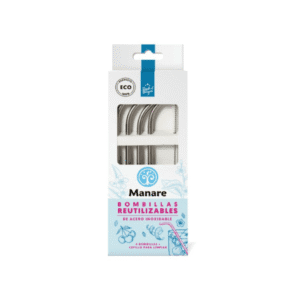Bombillas de acero inoxidable (4u) Manare