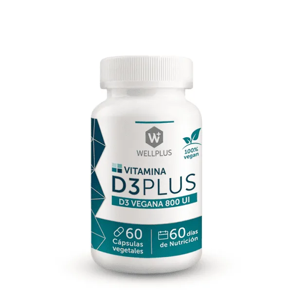 Vitamina D3 Vegana (60Cap) Wellplus