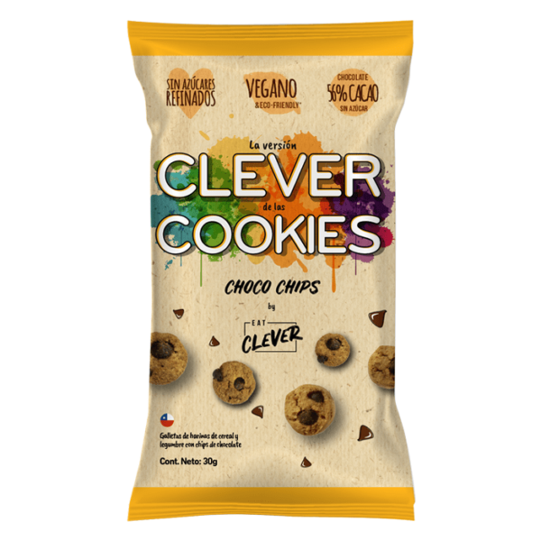 Galletas Choco Chips veganas (30g) Eat Clever