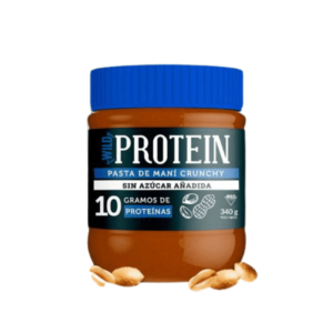 Mantequilla de maní proteica crunchy (340g) Wild Foods