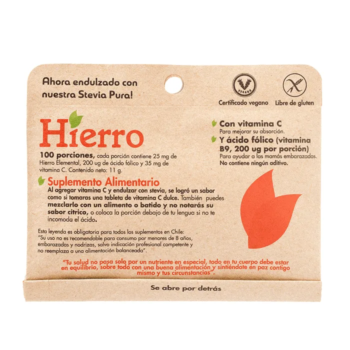 Hierro (100 porciones) Dulzura natural