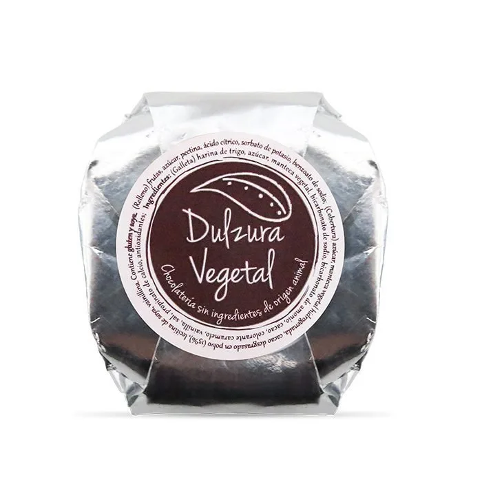 Alfajor vegano chocolate blanco (1u) Dulzura vegetal