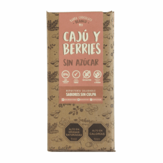 Chocolate con Cajú y berries (80g) Sabores Sin Culpa