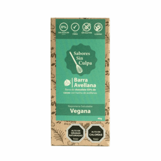 Chocolate con Avellanas (40g) Sabores Sin Culpa