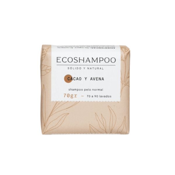 Shampoo en barra Cacao y Avena (80g) ECOSHAMPOO