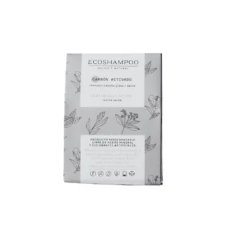 Shampoo en barra Carbón Activado y Árbol del Té (80g) ECOSHAMPOO