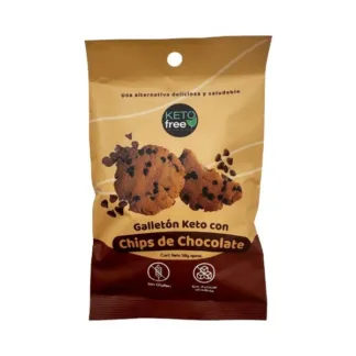 Galletón keto con chips de chocolate (58g) Ketofree
