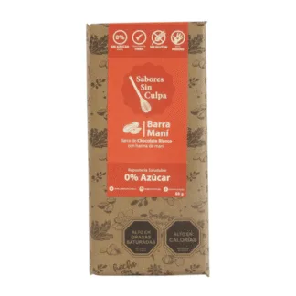 Chocolate Maní (80g) Sabores Sin Culpa