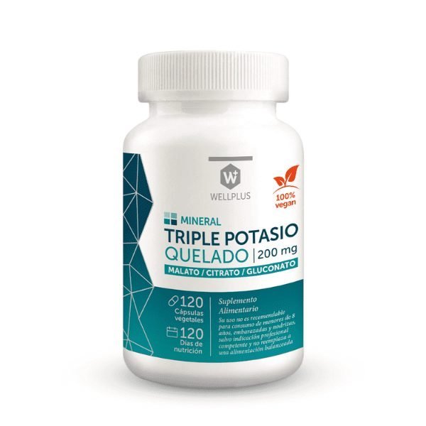 Triple Potasio Quelado (120cap) Wellplus