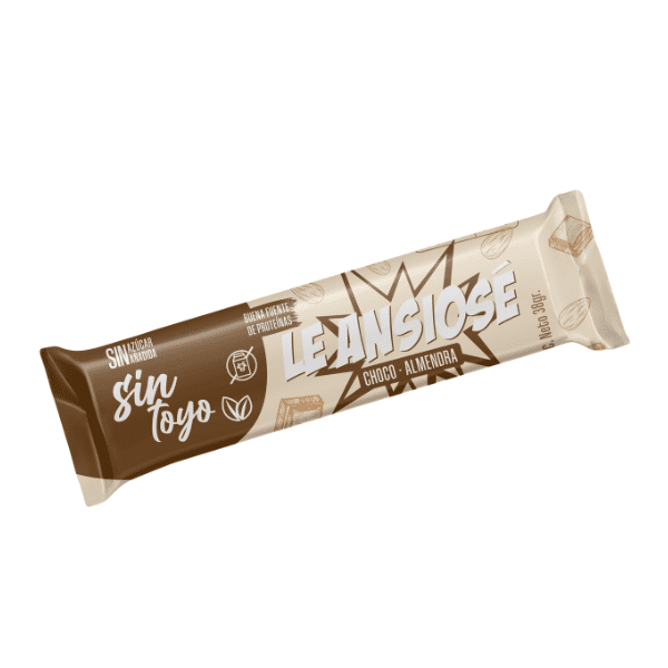 Barra Almendra Chocolate (38g) Sin Toyo