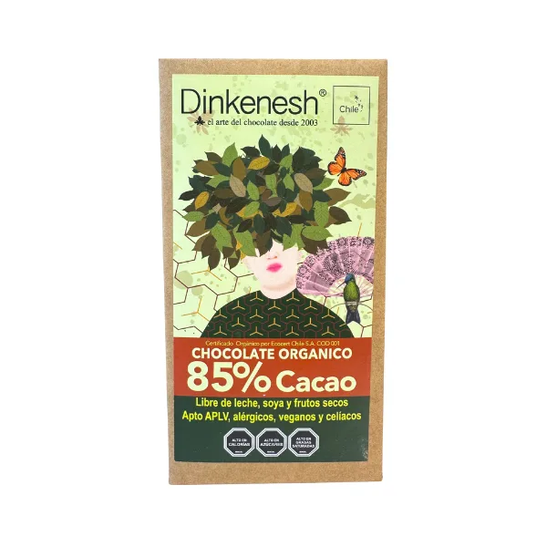 Barra de Chocolate 85% (100g) Dinkenesh