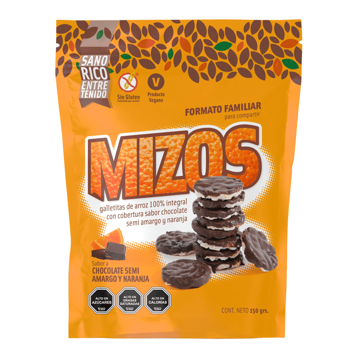 Mizos chocolate naranja (150g) Mizos