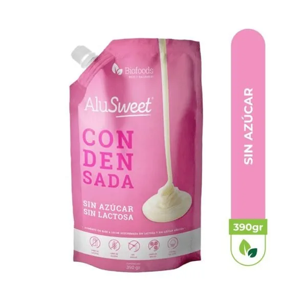 Leche condensada sin azúcar (390g) AluSweet