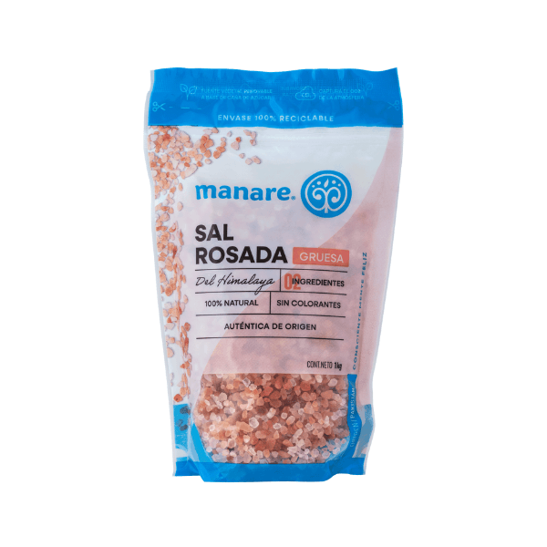 Sal rosada gruesa (1kg) Manare