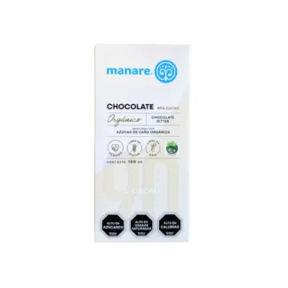 Barra de Chocolate 90% cacao (100g) Manare