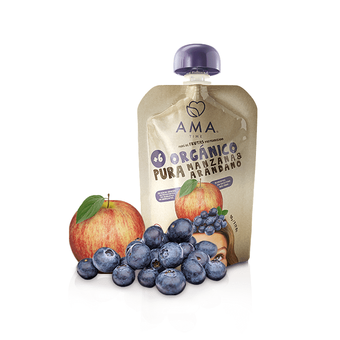 Puré Manzana Arándano (90g) AMA