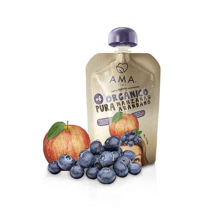 Puré Manzana Arándano (90g) AMA