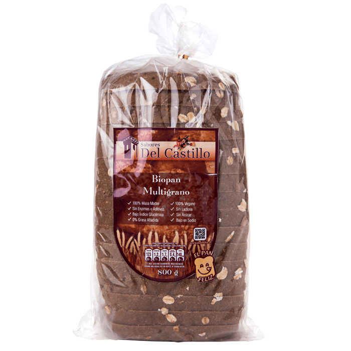 Pan Multigrano Masa Madre (800g) Sabores del Castillo