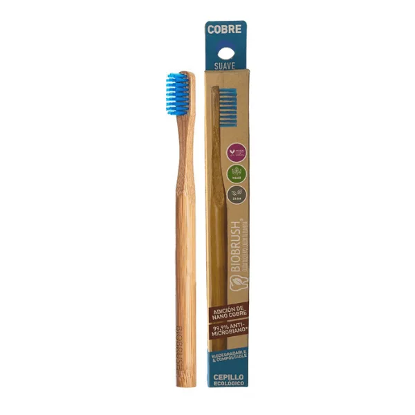 Cepillo Dental Bambú azul (1u) Biobrand