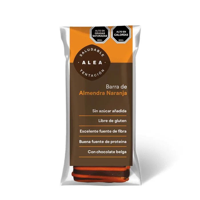 Barra almendra naranja (60g) Alea