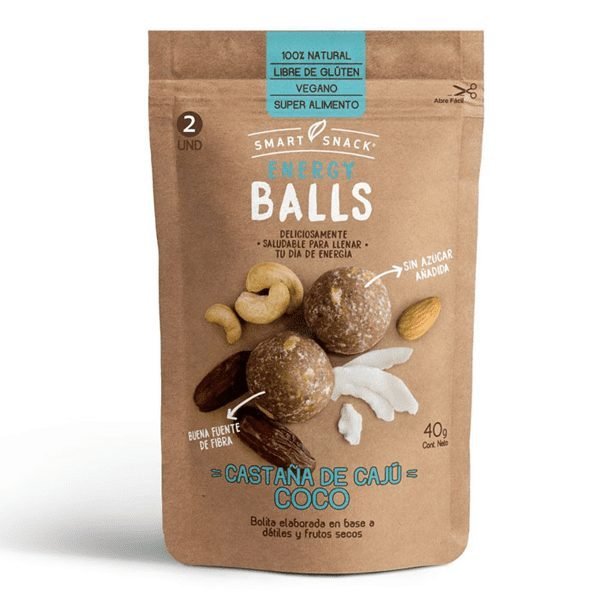 Bolitas Castañas de Cajú coco (2u) Smart Snack