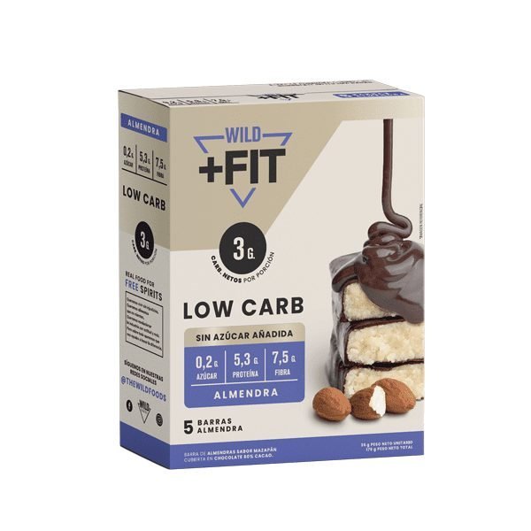 Caja Barra Low Carb Almendra (5ux35gc/u) Wild Foods