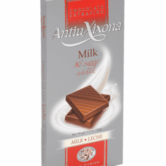 Barra de Chocolate de leche sin azúcar (125g) Antiu Xixona