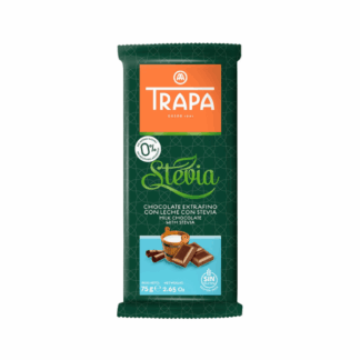 Chocolate de leche Stevia (75g) Trapa