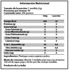 Psyllium Husk en polvo (200g) Magmagen - Imagen 2