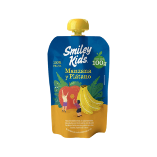 Compota Manzana y Plátano (100g) Smiley Kids
