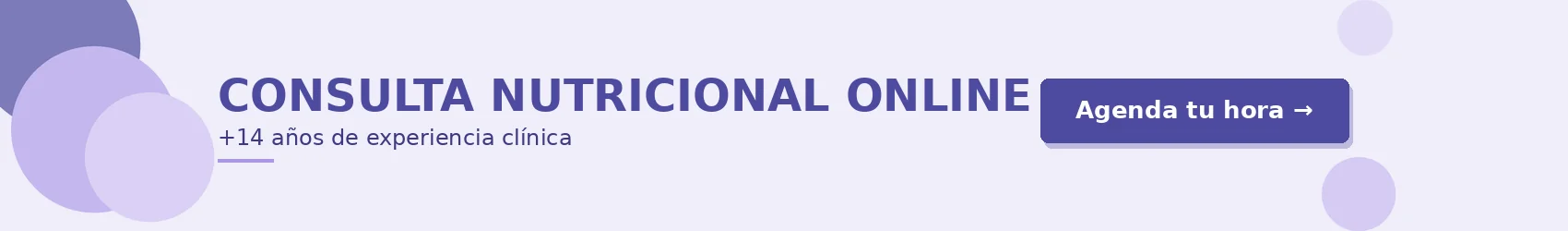 Consulta Nutricional Online con Pía Ramos