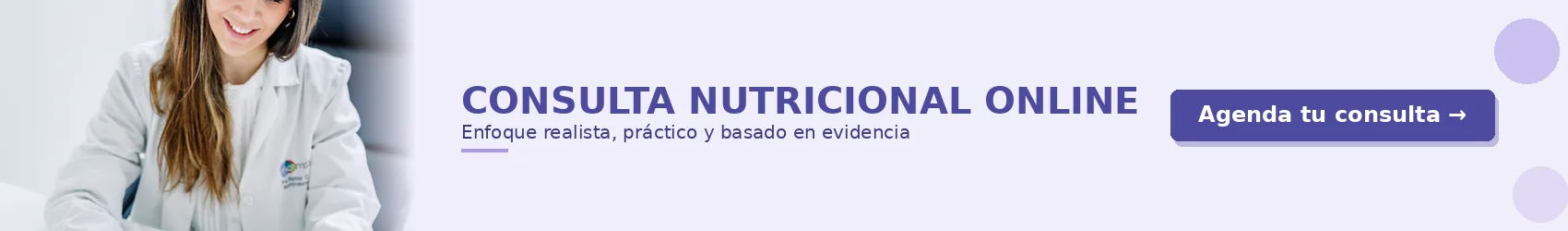 Consulta Nutricional Online con Pía Ramos