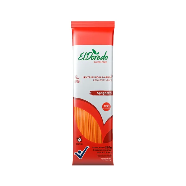 Spaghetti de Lentejas Rojas (250g) El Dorado