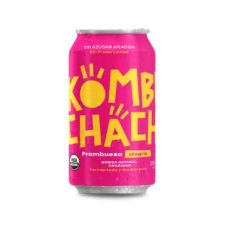 Kombucha Frambuesa (355ml) Kombuchacha
