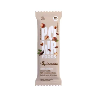 Barra de Proteína + Creatina Cacao Avellana (45g) POWR