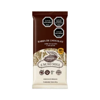 Barra de Chocolate 85% (60g) Cacao Soul