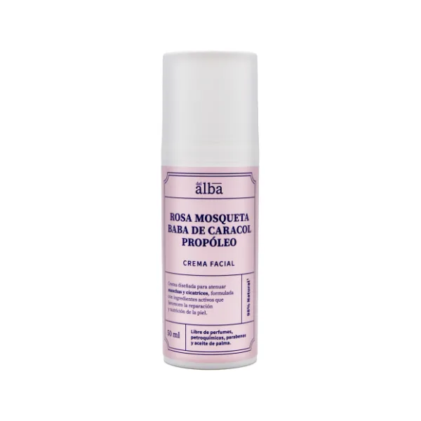Crema Rosa Mosqueta Baba de Caracol Propóleo (50ml) Apícola del Alba